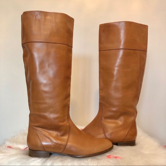J. Crew Shoes - J. Crew Natural Leather Riding Boots Caramel 10